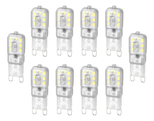 10 Uds. Bombilla Led G9 220v Bombilla De Maíz Para Apliques