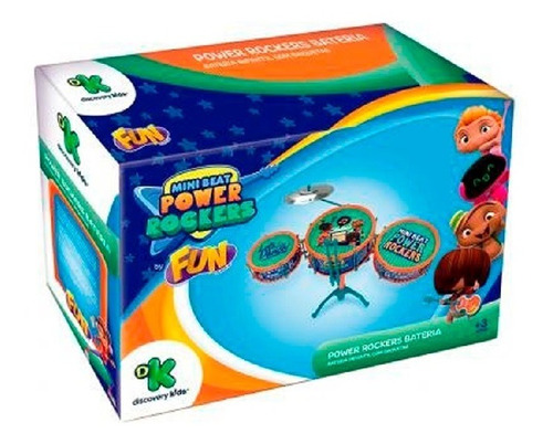 Brinquedo Musical Infantil Power Rockers Bateria Fun F00053