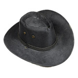 Sombreros - Black Rope Western Cowboy Hat Unisex Costume For