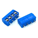 5x Pack Terminal Eléctrico Kf301- Azul 4 Pin