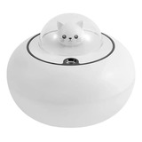 Difusor Humidificador Con Luz Gato En Platillo Volador