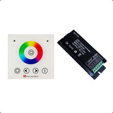 Controle Touch Screen Rgb Dimeriza Fita Led 12v/24v 6a 3ch