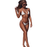 Bikini Negro Mujer - Traje De Baño De Dos Piezas 