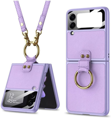 Funda Para Samsung Galaxy Z Flip 3 5g | Violeta / Anillo