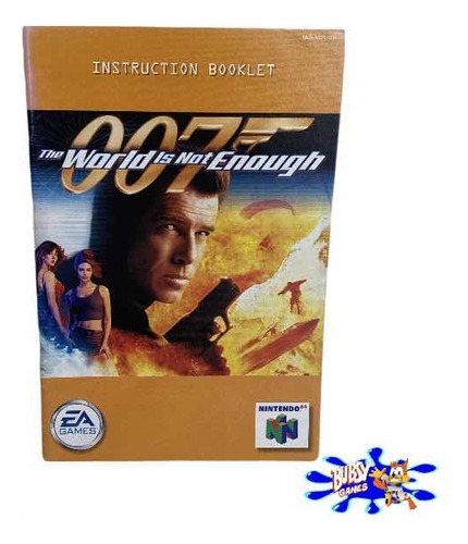 007 The World Is Not Enough N64 Manual Original