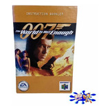 007 The World Is Not Enough N64 Manual Original