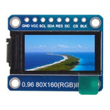 Display Pantalla Tft 0.96  Ips 8p Spi Hd 65k Full Color Lcd