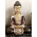 Estatua Buda Decorativo Yeso Pintado A Mano 30 Cm