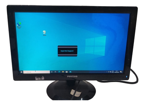 Monitor Lcd Positivo 18.5'' Vga P2 Usb Preto Com Mancha Tela