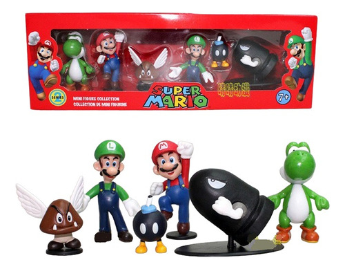 Super Mario Colección 6 Figuras