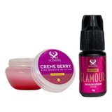 Kit Cola Glamour De 5ml + Removedor Creme Berry 15g