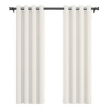 Cortina De Tela Blackout Blanca Vincenzi 140x220 