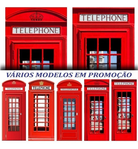 Adesivo Para Porta Cabine Telefônica Londres Promoção