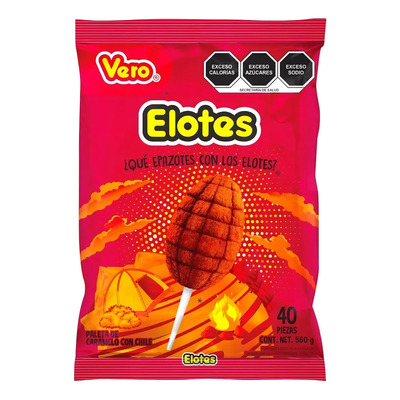 Paleta Elote Vero Caramelo Enchilado Con Chile Bolsa De 40 | Meses sin interés