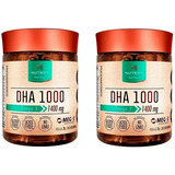 Kit 2 Dha 1000 Mg Ômega 3 1400 Mg 60 Caps Nutrify