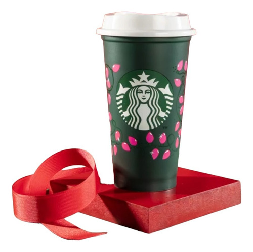 Vaso Starbucks De Navidad Con Luces Que Se Iluminan 2021