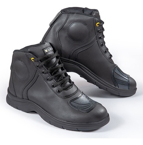 Bota Moto Cuero Protecciones Solco City