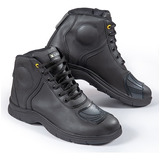 Bota Moto Cuero Protecciones Solco City