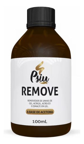 Removedor De Esmalte Em Gel A Base De Acetona 100ml  - Psiu