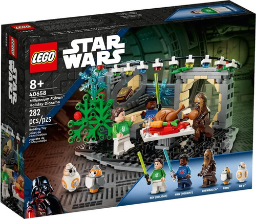 Lego Star Wars Diorama Festivo: Halcón Milenario 40658 282pz Cantidad De Piezas 282