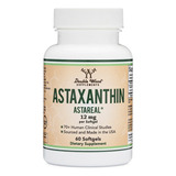 Double Wood Astaxantina (astareal) 12 Mg, 60 Softgels Sabor Sin Sabor