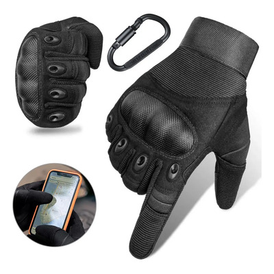 Tigmanerung Guantes De Motociclista Proteccion Motociclista Guantes Para Moto Guantes De Proteccion Pantalla Táctil Para Motociclista + con Mosquetón Negro Talla L | MercadoLibre