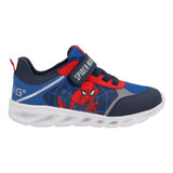 Tenis Marvel Spider Man 95704 Hombre Araña Luz Niño 18 -21.5