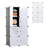 Closet Ropero Organizador Plastico 8 Cubos Portatil Armable