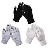 3 Pares De Guantes De Pantalla Táctil De Invierno Para Mujer