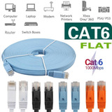 Cable Red Plano Categoria Cat 6 Ethernet 20 Metros