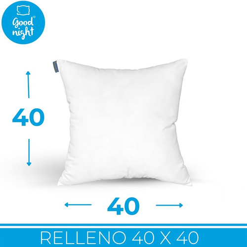 Relleno Para Cojín Monarca Microfibra Lavable 40x40 8 Pack