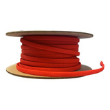 Cubre Cable 1/2  30 Metros Expandible Piel De Serpiente Rojo