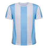 Camiseta Argentina Bastonada Celeste Blanca Ideal Para Logo