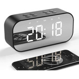 Reloj Despertador Digital Bluetooth Altavoz Espejo