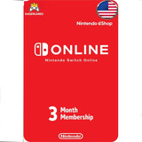 Tarjeta Nintendo Switch Online 3 Meses Card || Kaisergames