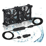 Ventilador Portátil Usb 5v Con Doble Ventilador 120mm Ipx5 -