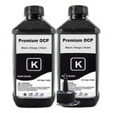  2x Refil 500ml Tinta Black Compatível Epson L375 L395 L3150