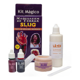 Kit Maquiagem De Terror Slug + Latex 100 Ml  Halloween