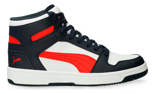 Tenis Casuales Blanco-rojo Puma Puma Rebound Layup Sl Hombre