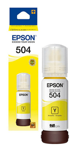 Tinta Epson Ecotank T504 Amarillo L4150 L4160 L6161 L6171