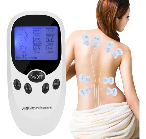 Electro Estimulador Masajeador 8 Pads Ejercitador Muscular