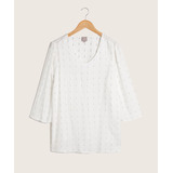 Blusa Mujer Patprimo M/c Blanco Viscosa 14121275-10