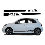 Calca Sticker Nissan March Sr Franjas 2015-2018