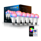 Foco Led Inteligente Wifi 9w Control Remoto Multicolor*6 