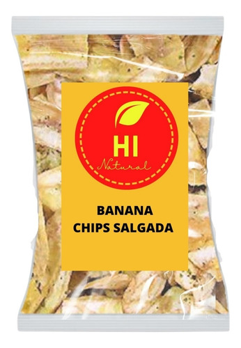 Banana Chips Salgada 1kg - Hi Natural