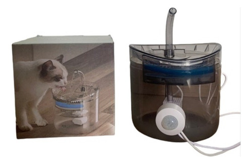 Dispensador De Agua Gatos Con Sensor De Movimiento, Fuente