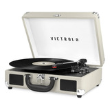 Victrola Journey Light Grey Tocadiscos Parlantes Bluetooth