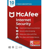 Mcafee Antivirus Internet Security 2023 10 Dispositivos 1año