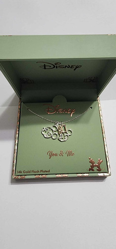 Collar Disney Park Minnie Y Mickey Mouse Plata Original