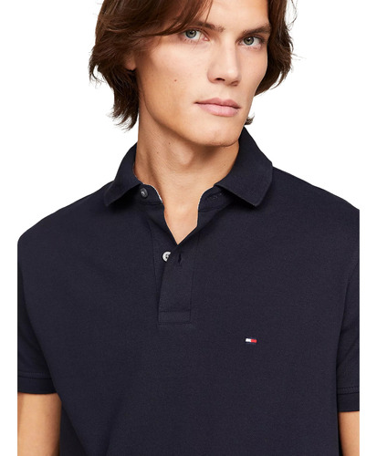 Playera Polo Tommy Hilfiger Azul, Original, Importado D Usa